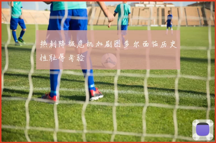 热刺降级危机加剧图多尔面临历史性耻辱考验